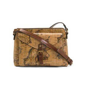 PATRICIA NASH European Map Leather Avellino Medium Front Pocket Crossbody